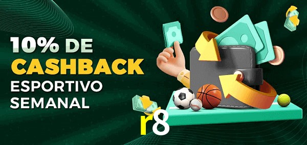 10% de bônus de cashback na r8