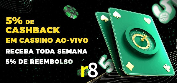 Promoções do cassino ao Vivo r8